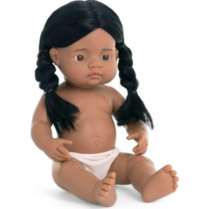 Anatomically Correct 15" Baby Doll, Native American Girl