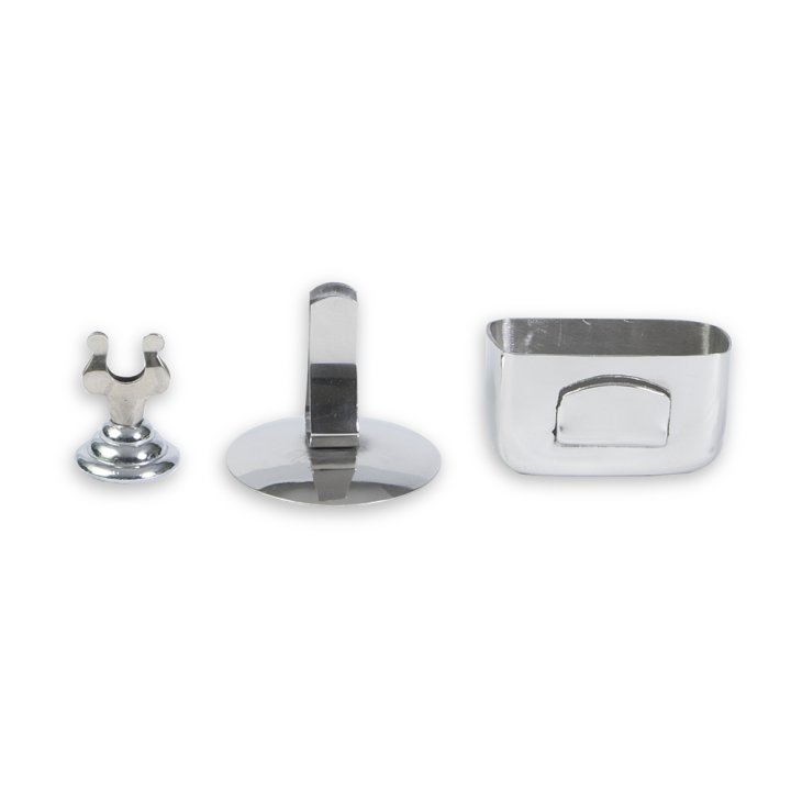 Stainless steel card and menu holder