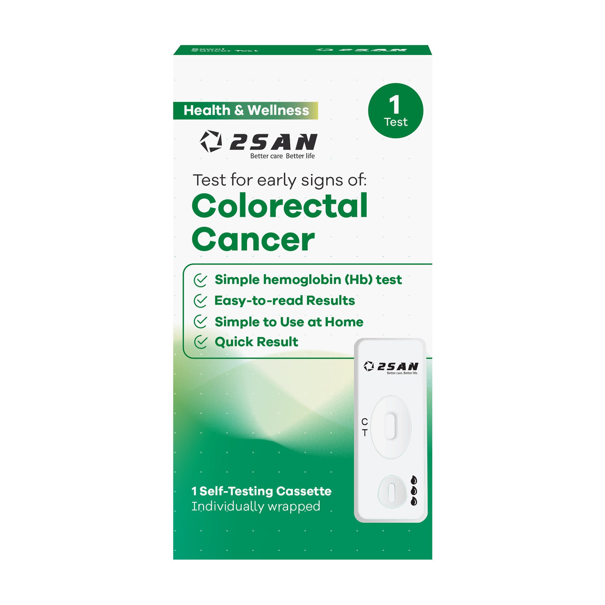 2San LLC CANCER TEST, COLORECTAL SCREENING 2SAN FOB (24KT/CS)