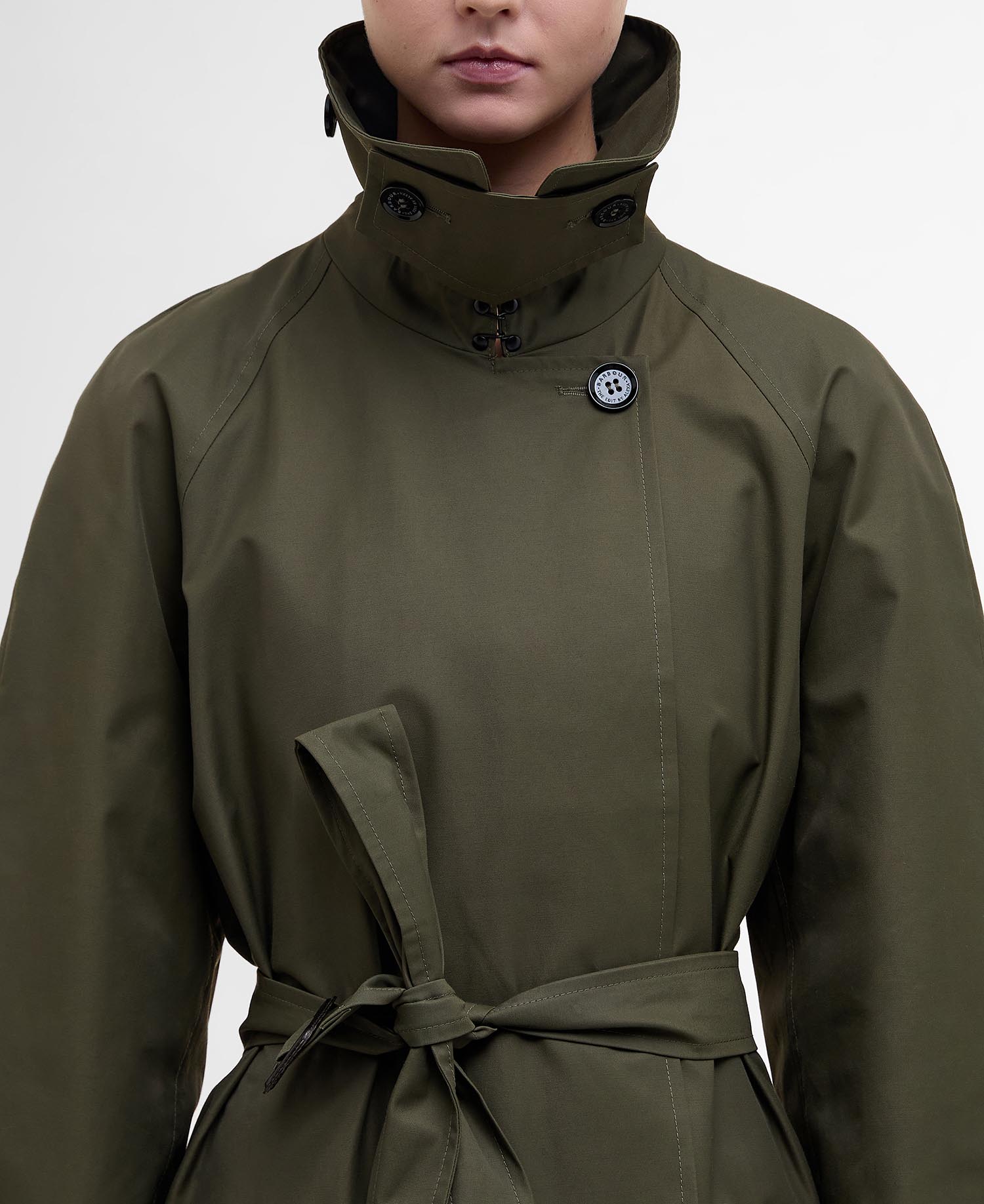 Barbour The Edit by Alexa Trenchcoat Harley Showerproof image number 8