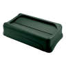 Rubbermaid Commercial, Slim Jim®, Rectangular, Resin, 23 gal, Resin, Green, Receptacle Lid
