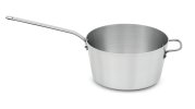 7-quart Wear-Ever® tapered aluminum saucepan with natural finish and plated handle