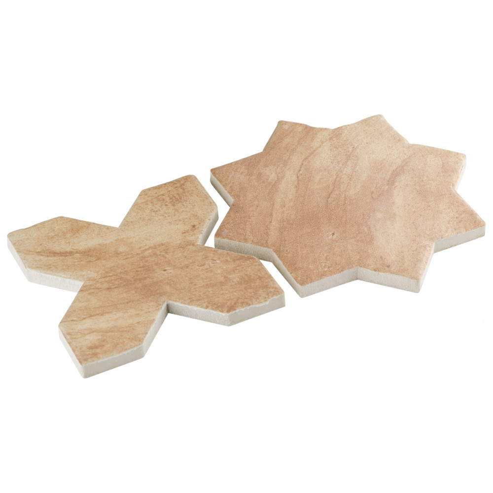 Tech Land Star Fire/Cross Fire 6 in. x 12 in. Porcelain Floor and Wall Tile