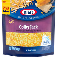 Kraft Colby Jack Shredded Cheese Family Size, 24 oz Bag