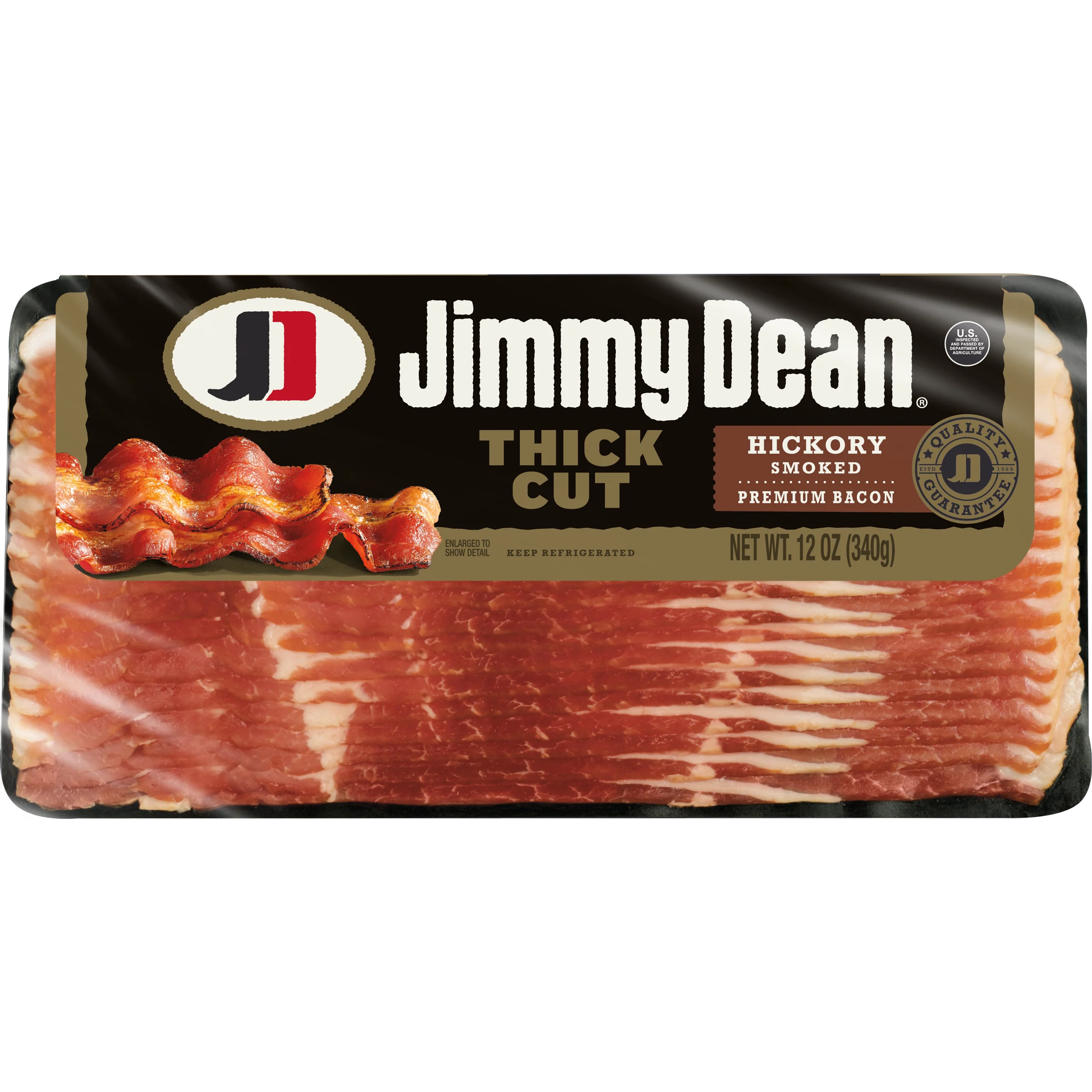 Thick Sliced Hickory Smoked Premium Bacon