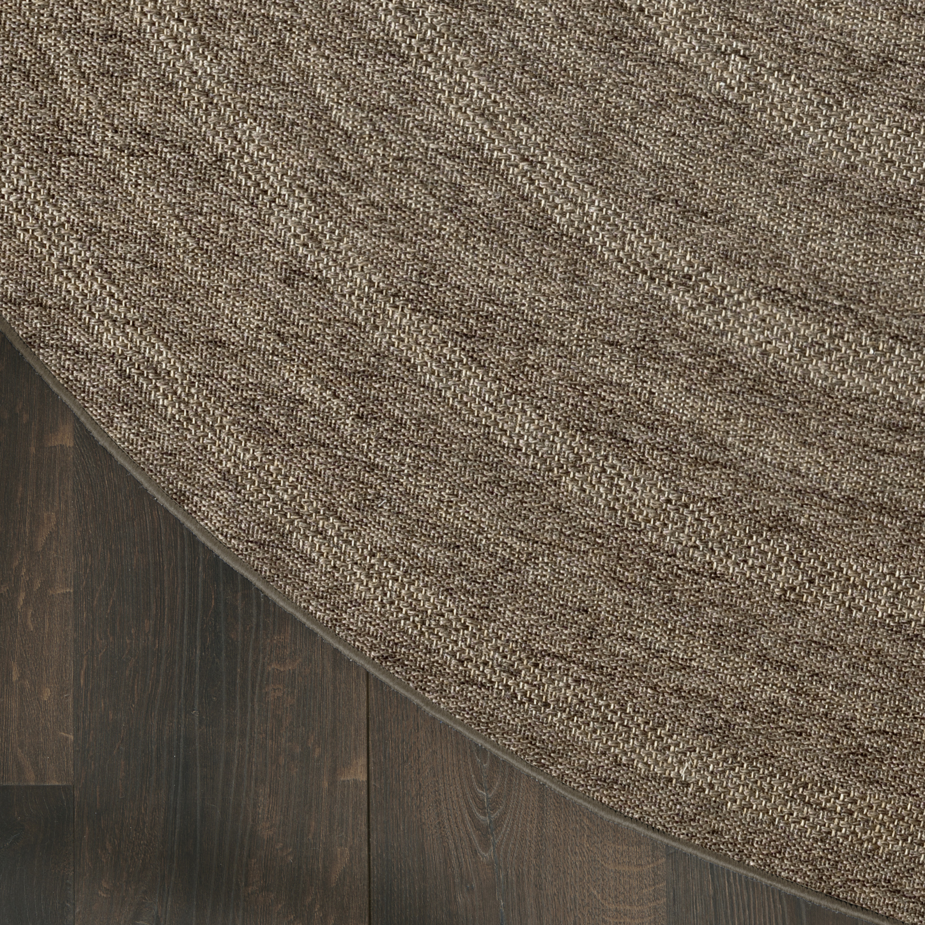 Nourison Tulum 8' x Round Brown Outdoor Rug