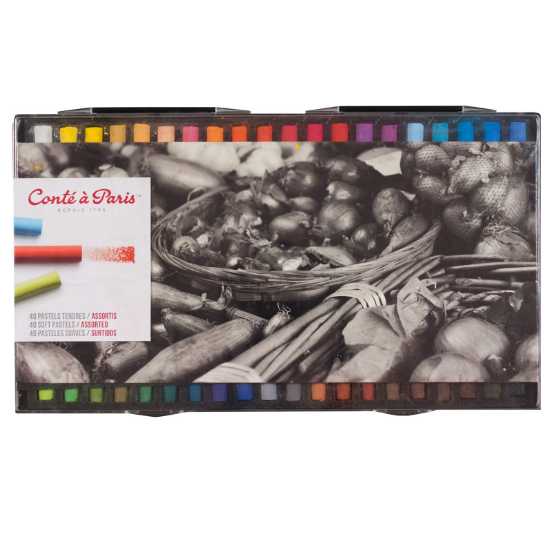 Soft Pastels, Assorted Colors, Set of 40