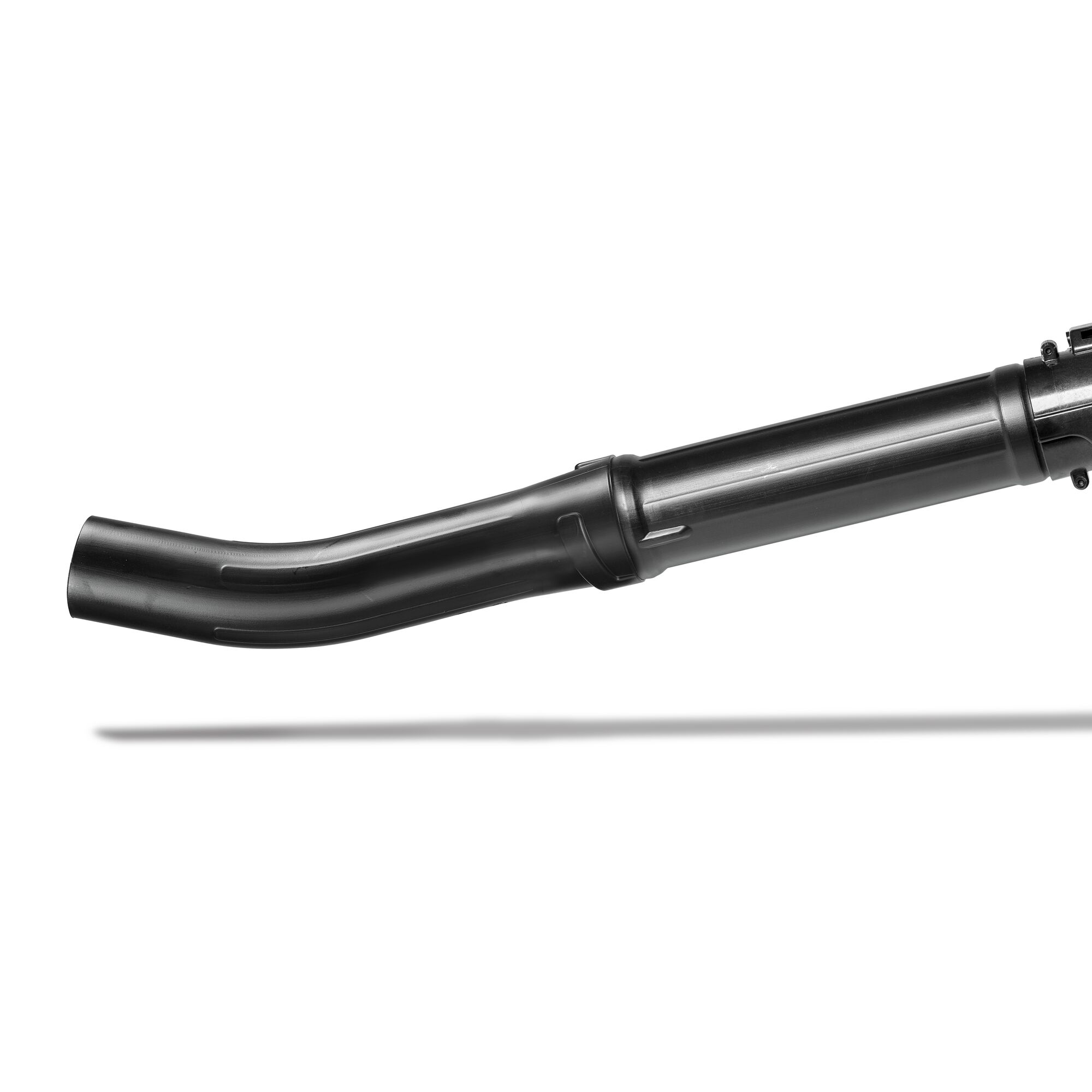 Curved nozzle feature in B2500 27 CC 2 cycle gas leaf blower.