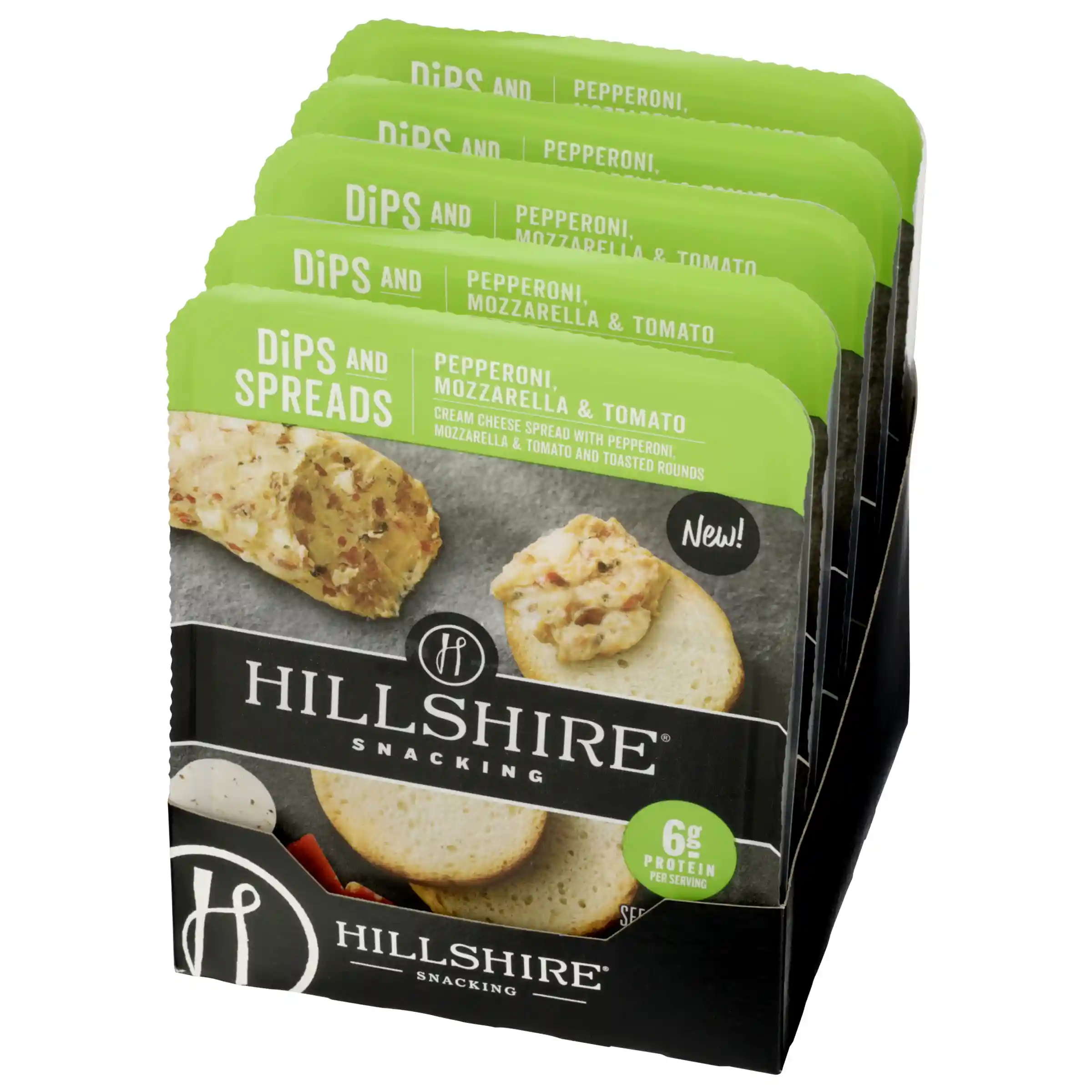 Hillshire Snacking Dips and Spreads Pepperoni, Mozzarella & Tomato, 2.25 oz Tray _image_2