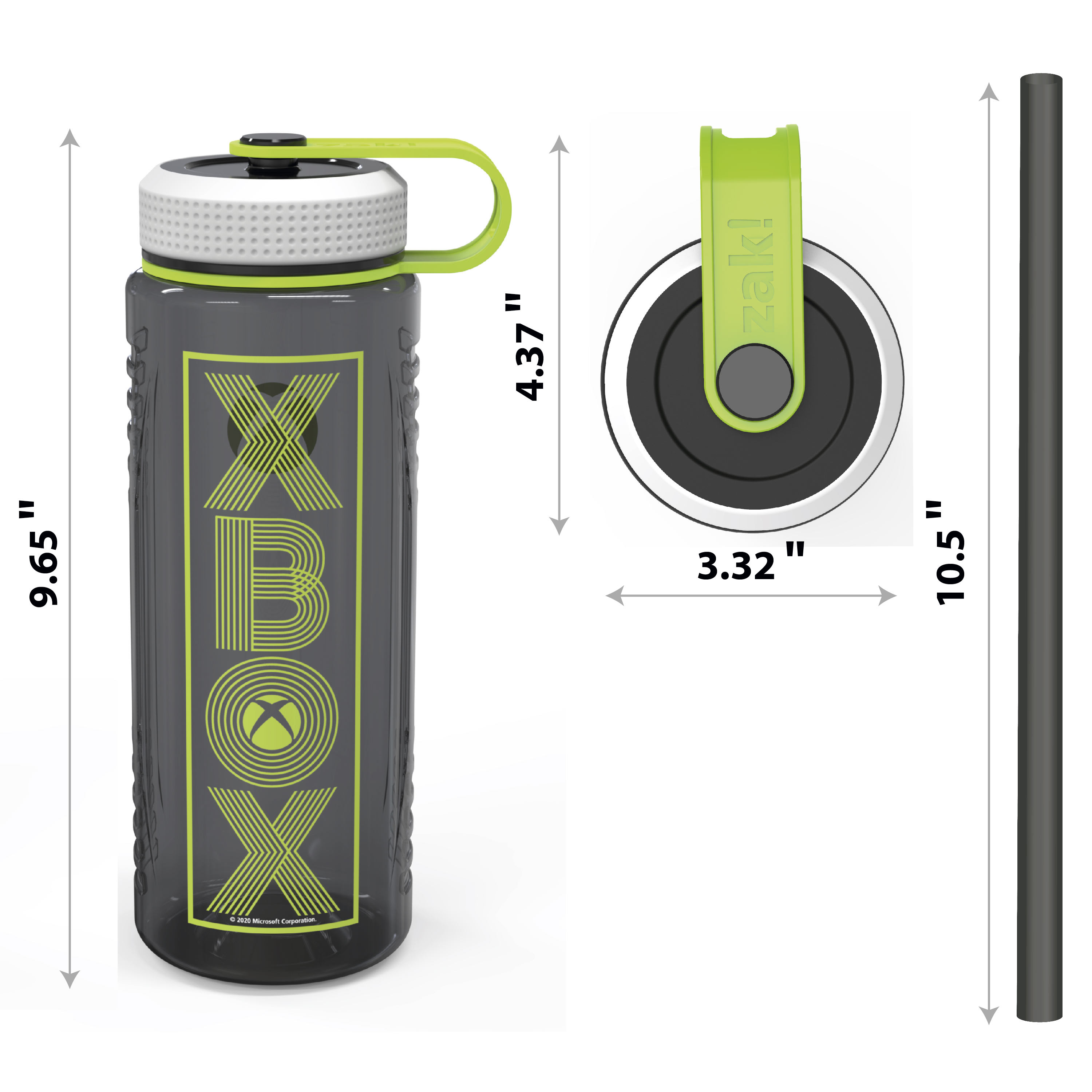 Microsoft 36 ounce Reusable Plastic Water Bottle, Xbox slideshow image 5