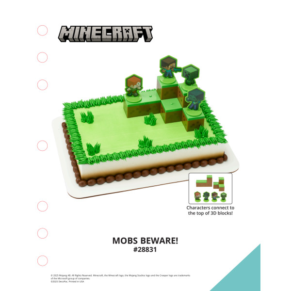 MINECRAFT Mobs Beware! The Magic of Cakes® Icing Only Page