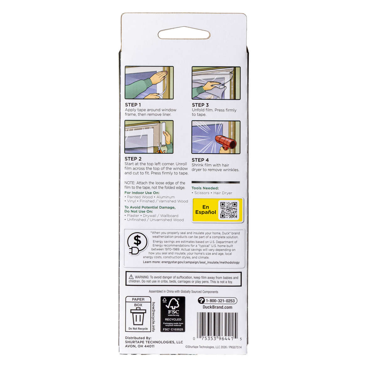 Duck Max Strength® Rolled Window Kit