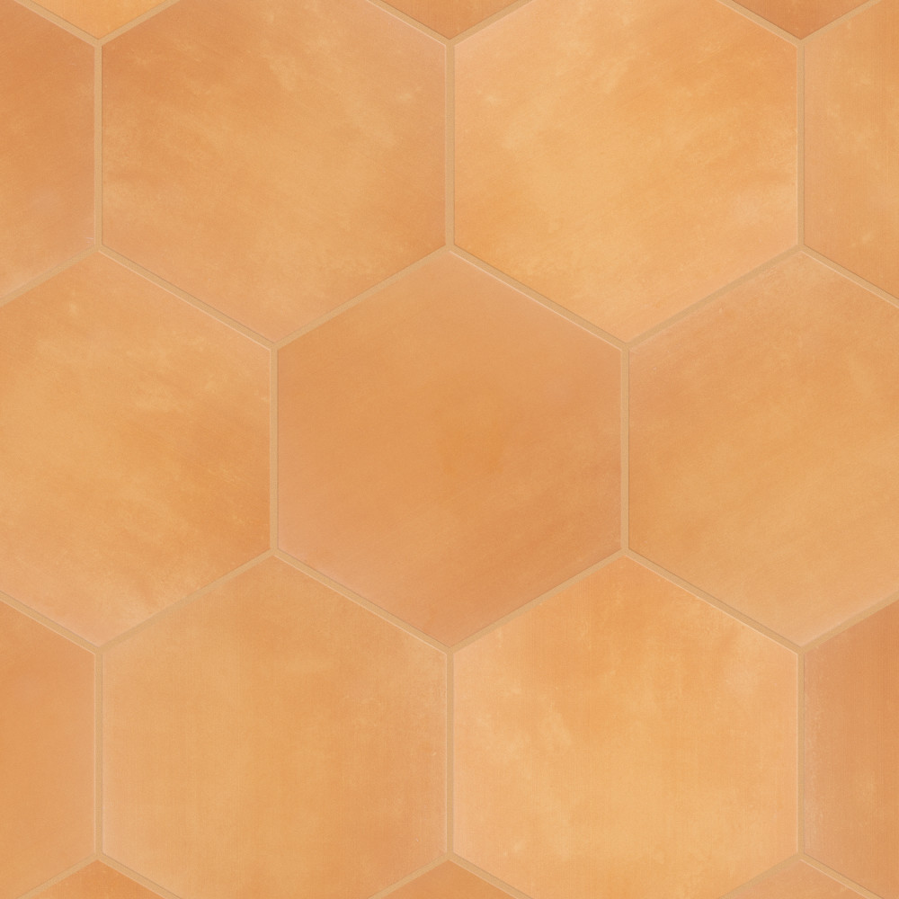 Horizon Hex Mostaza 7.75x9 Hexagon Ceramic Floor and Wall Digital Pattern