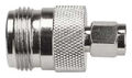 weboost Coaxial Adapter N-Type Female to SMA Male 50 Ohm Silver 3.5 L x 0.5 H x 2 W in.