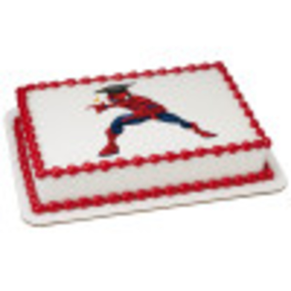Order Marvel s Spider Man Graduation Edible Image By PhotoCake Cake 