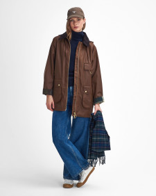 Highclere Waxed Jacket Bark-Muted