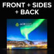Front, Sides & Back Backlit Graphic Kit