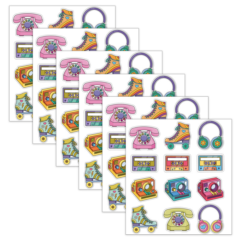 Retro Remix Cutouts, 36 Per Pack, 6 Packs