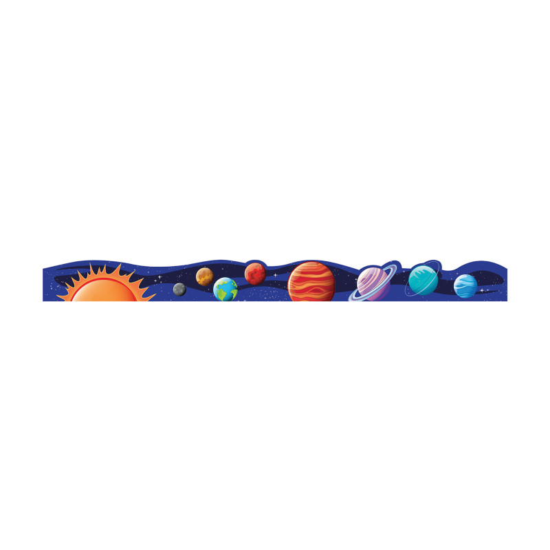 Mission to Explore Solar System Extra Wide Classroom Border Trim, 12 Strips