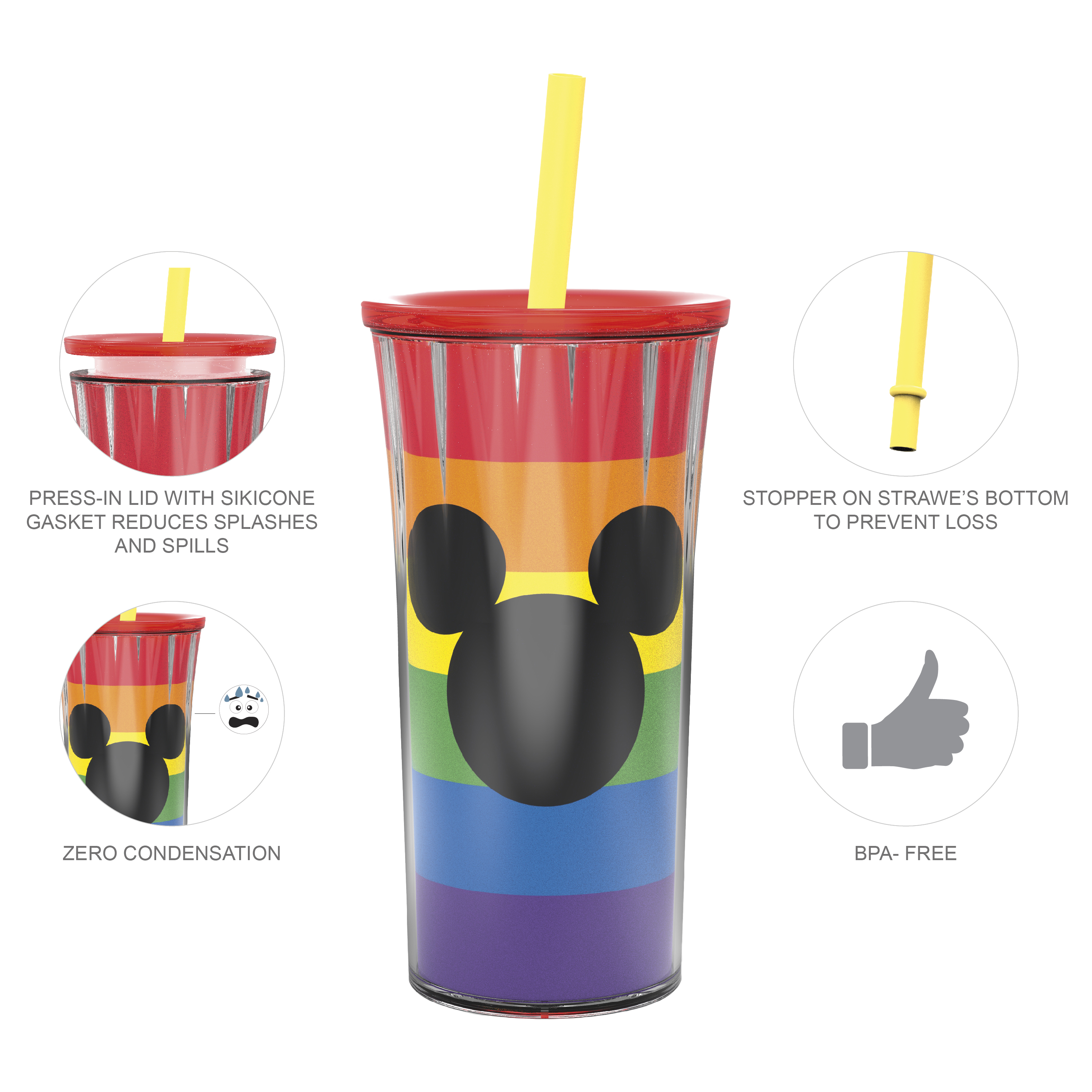 Disney 20 ounce Insulated Tumbler, Mickey Mouse slideshow image 6