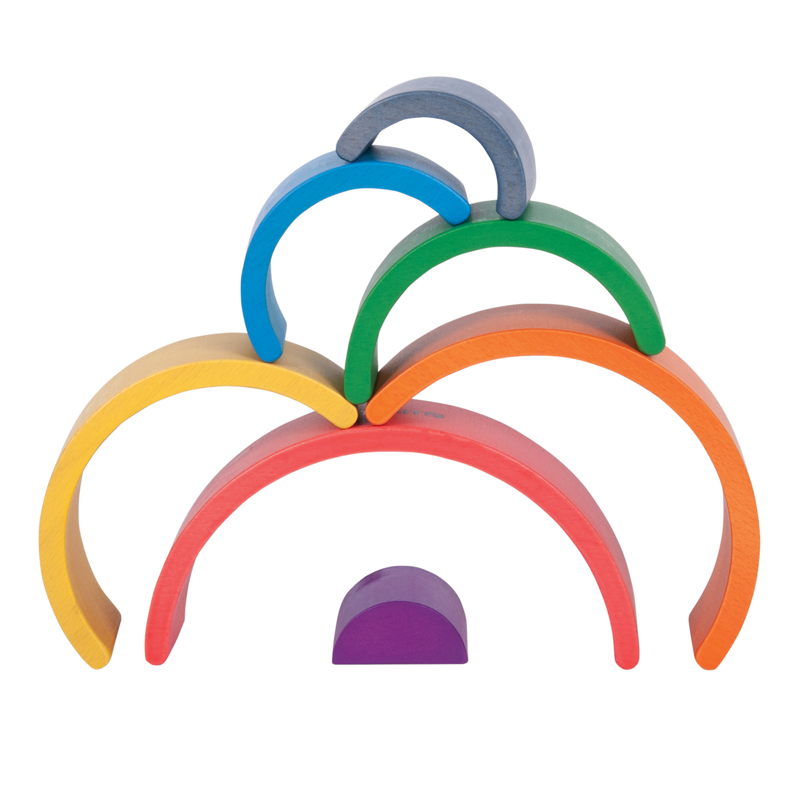 TickiT Wooden Rainbow Architect Arches - Set of 7 image number null