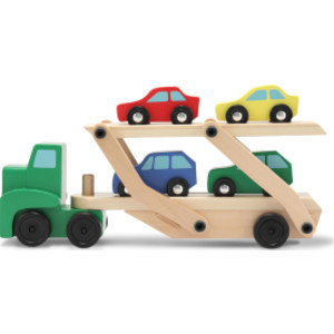 Car Carrier Truck & Cars Wooden Toy Set