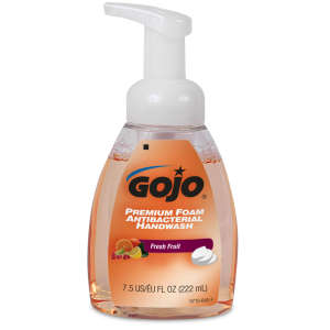 GOJO, Premium Antibacterial Handwash Foam Soap,  7.5 fl oz Bottle