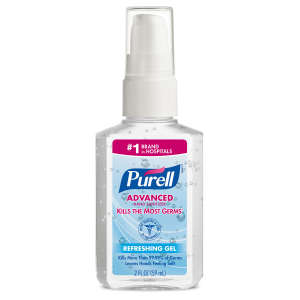 GOJO, PURELL® Pump-Top Advanced Hand Sanitizer Gel,  2 fl oz Bottle