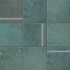 Arlo Blue 4×4 Glass Mosaic Matte with Glass Rods