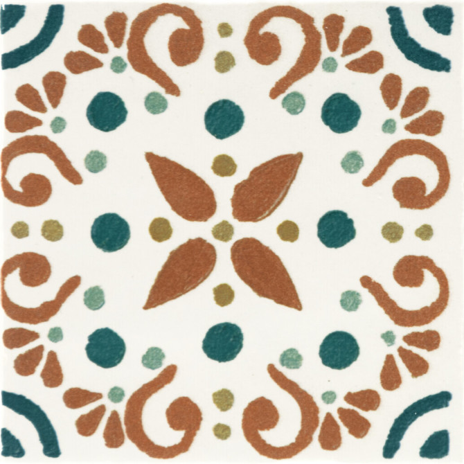 Cotto Revival Valencia 4×4 Decorative Tile Glossy