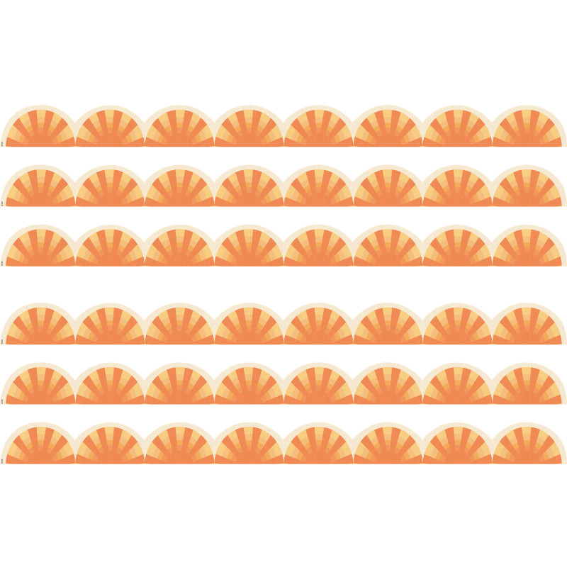Moving Mountains Road Trip Sunshine Die-Cut Border Trim, 35 Feet Per Pack, 6 Packs