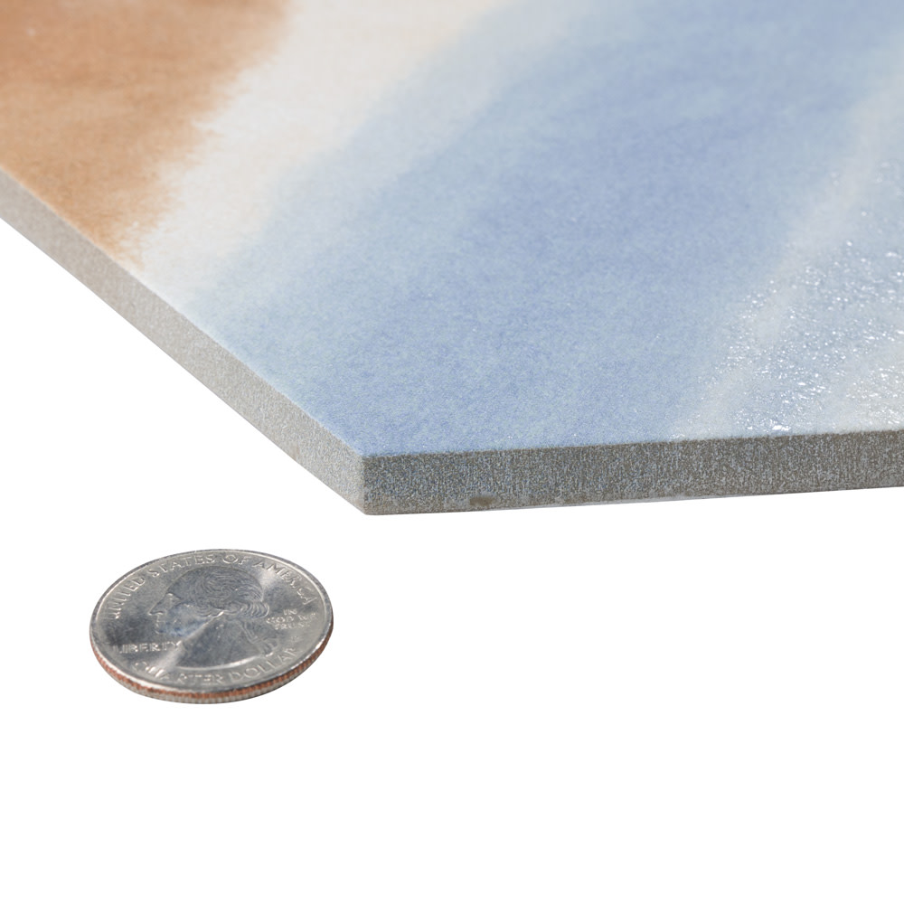 Zahara Hex Deco Mix 8-5/8 in. x 9-7/8 in. Porcelain Floor and Wall Tile