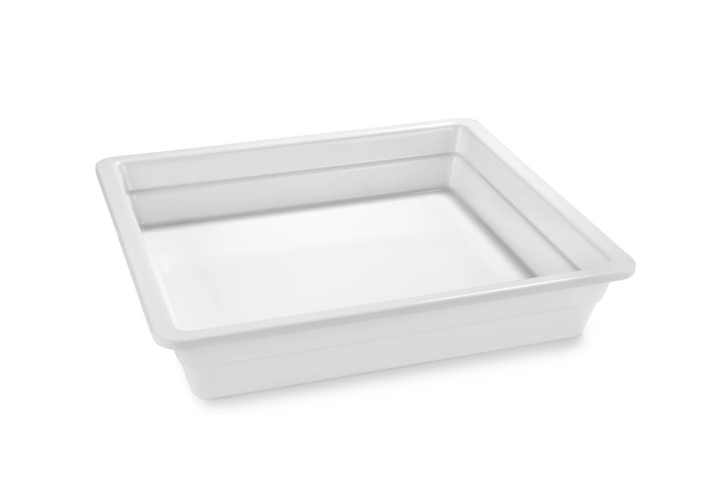 Cubeta GN de 2/3 de 65 milímetros de profundidad en color blanco