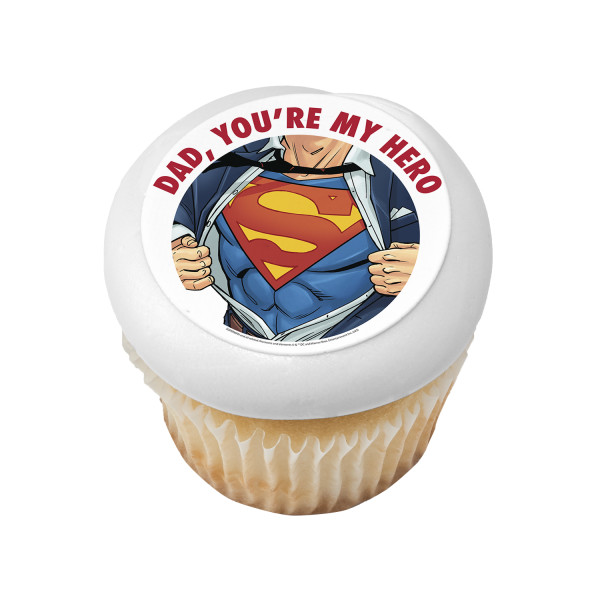 Superman™ Dad, You're my Hero PhotoCake® Edible Image®