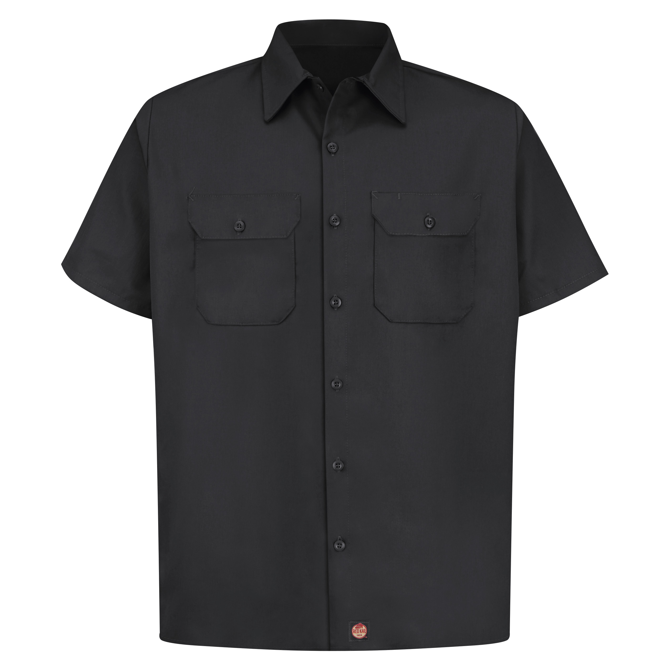 Men‘s Short Sleeve Utility Uniform Shirt-Red Kap