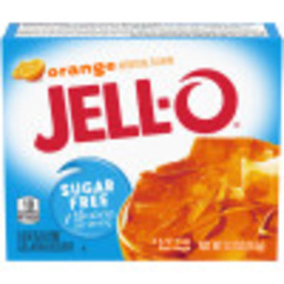 Jell-O Orange Sugar Free Gelatin Dessert, 0.3 oz Box