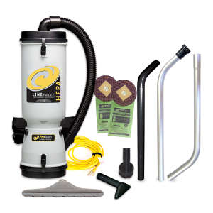 ProTeam, LineVacer HEPA w/ High Filtration Tool Kit, 14", Backpack Vacuum