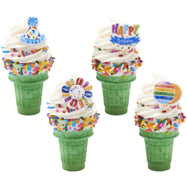 Happy Birthday Cupcake Rings