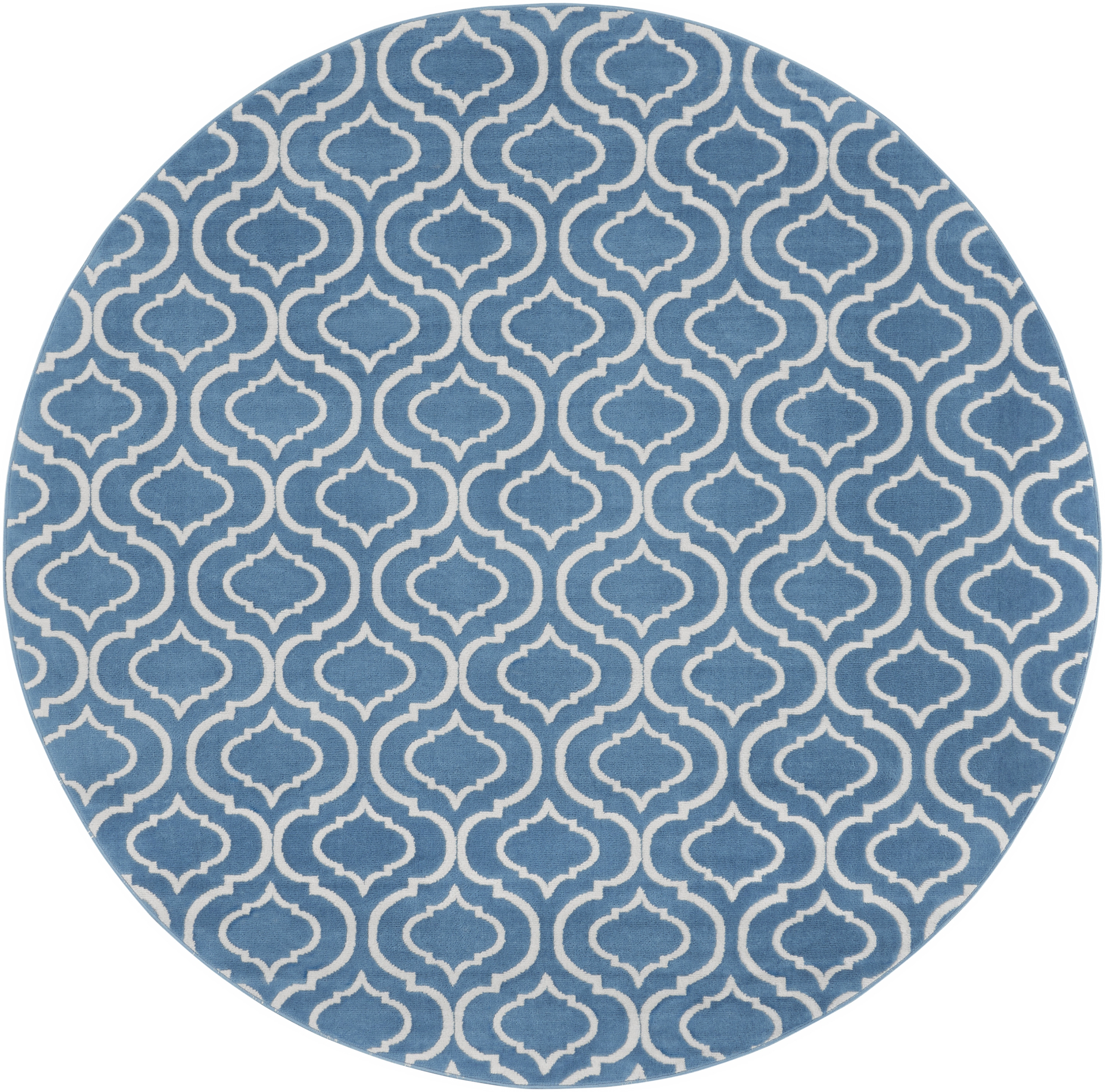 Nourison Jubilant 8' x Round Blue Contemporary Indoor Rug