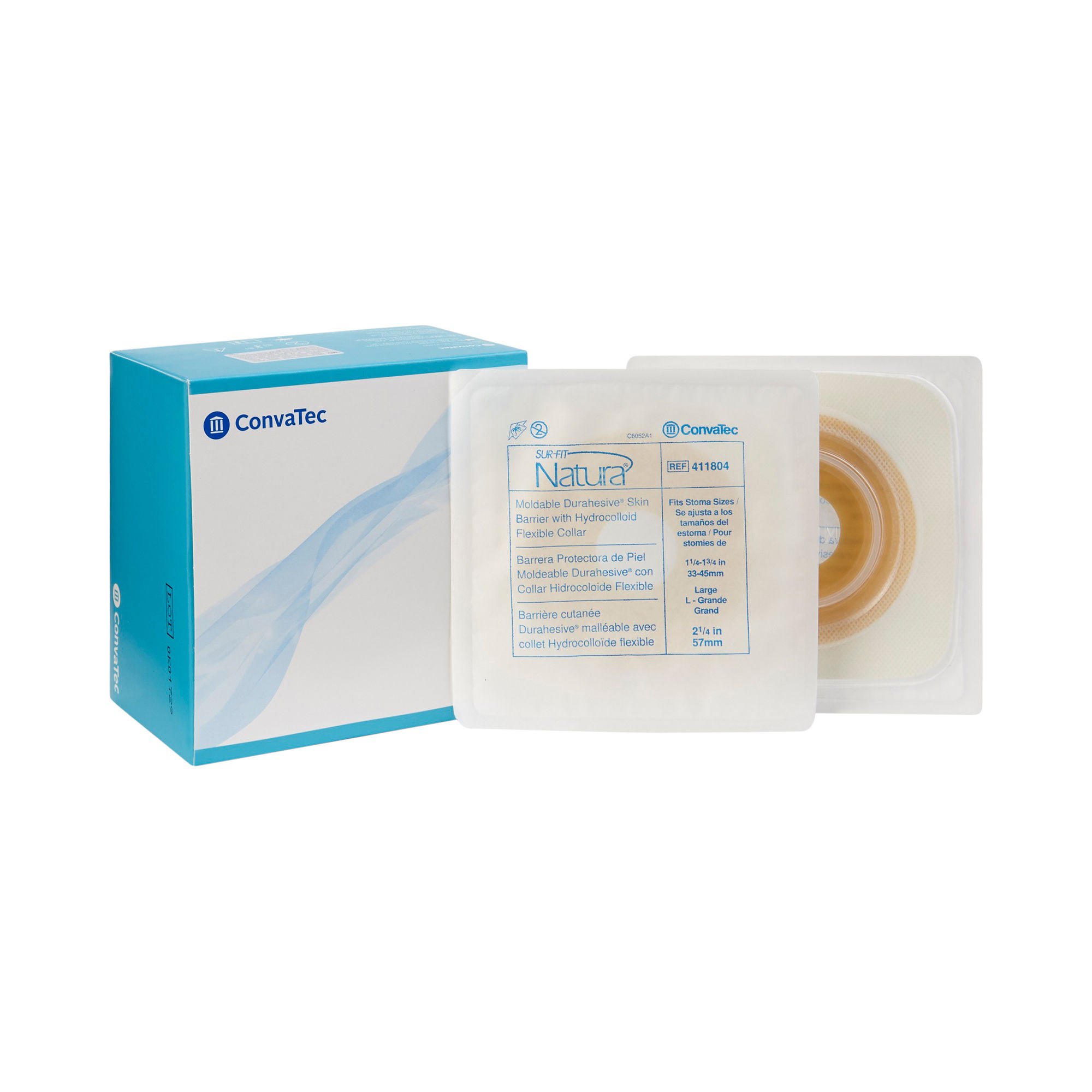 Sur-Fit Natura® Durahesive® Ostomy Barrier with 1.25 – 1.75 Inch Stoma Opening