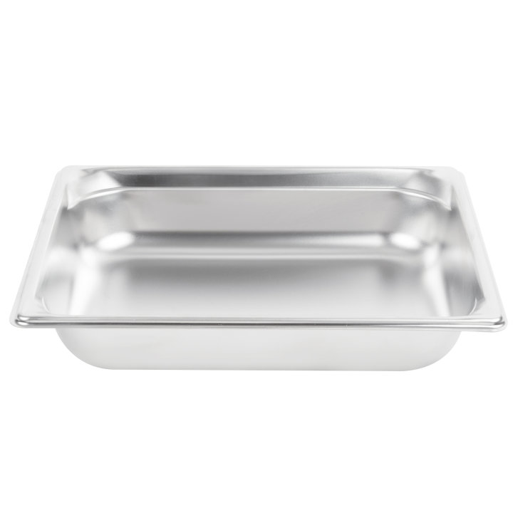 Half-size 2 ½-inch-deep Super Pan 3® stainless steel steam table pan
