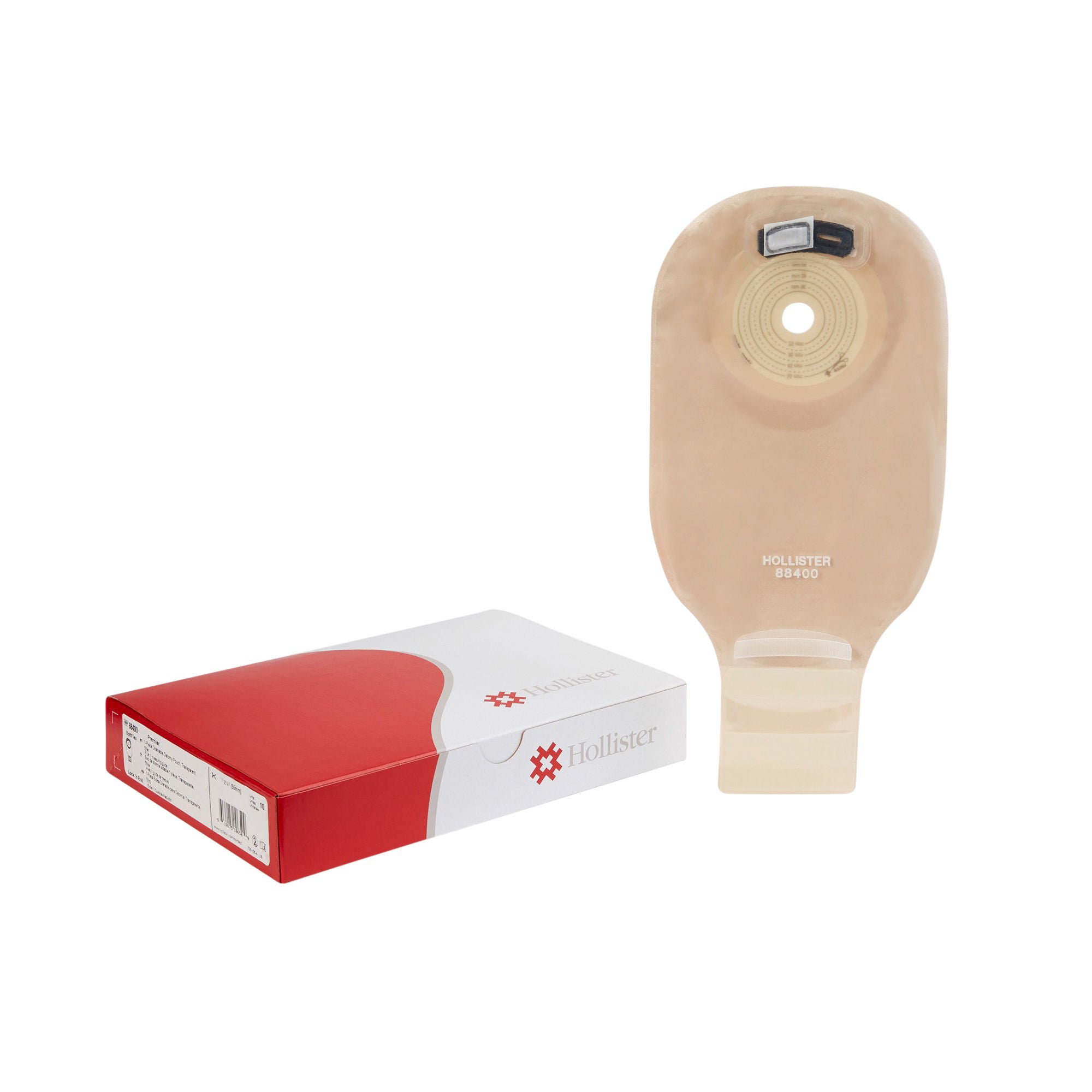 Premier™ 88400 1-Piece Transparent Colostomy Pouch, Cut to Fit Stomas up to 55mm