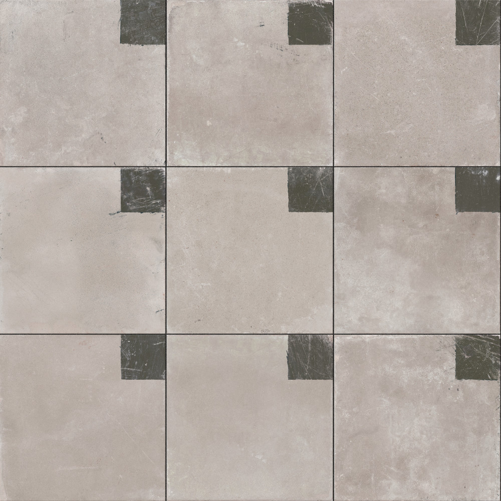 Kings Brush Square 8-3/4 in. x 8-3/4 in. Porcelain Floor and Wall Tile