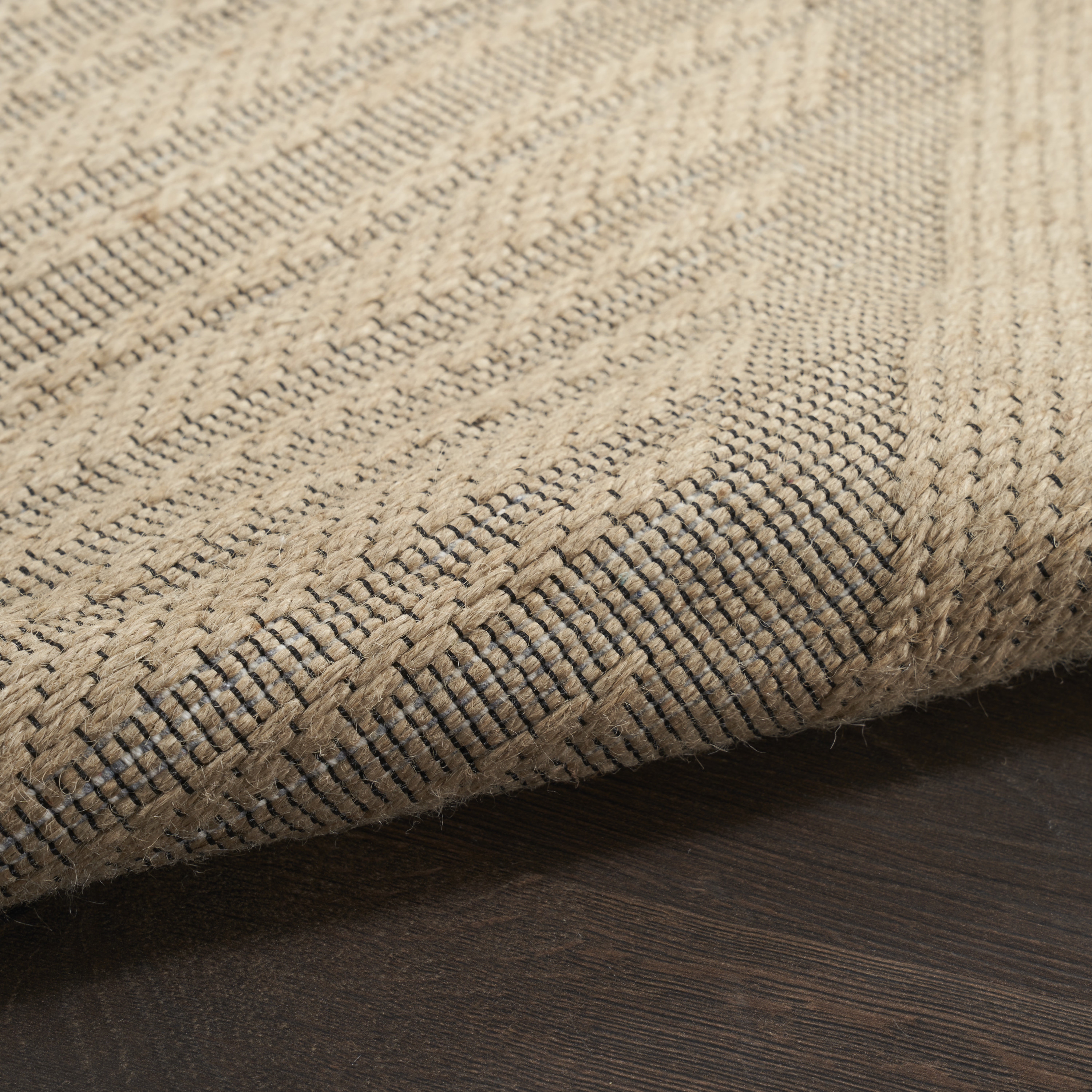 Nourison Washable Jute 7'10" x 9'10" Natural Beige Modern Indoor Rug