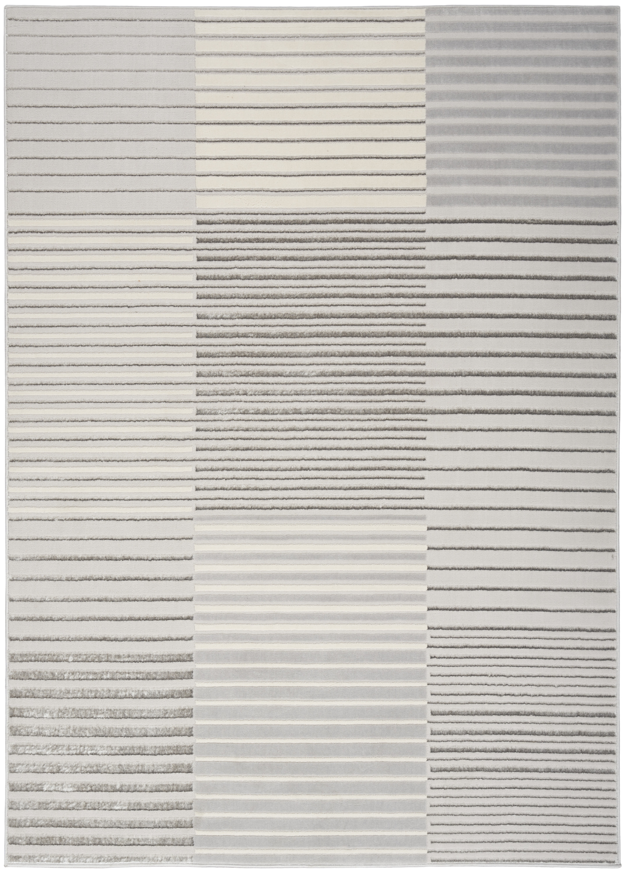 Nourison Splash 5'3" x 7'3" Silver Grey Modern Indoor Rug