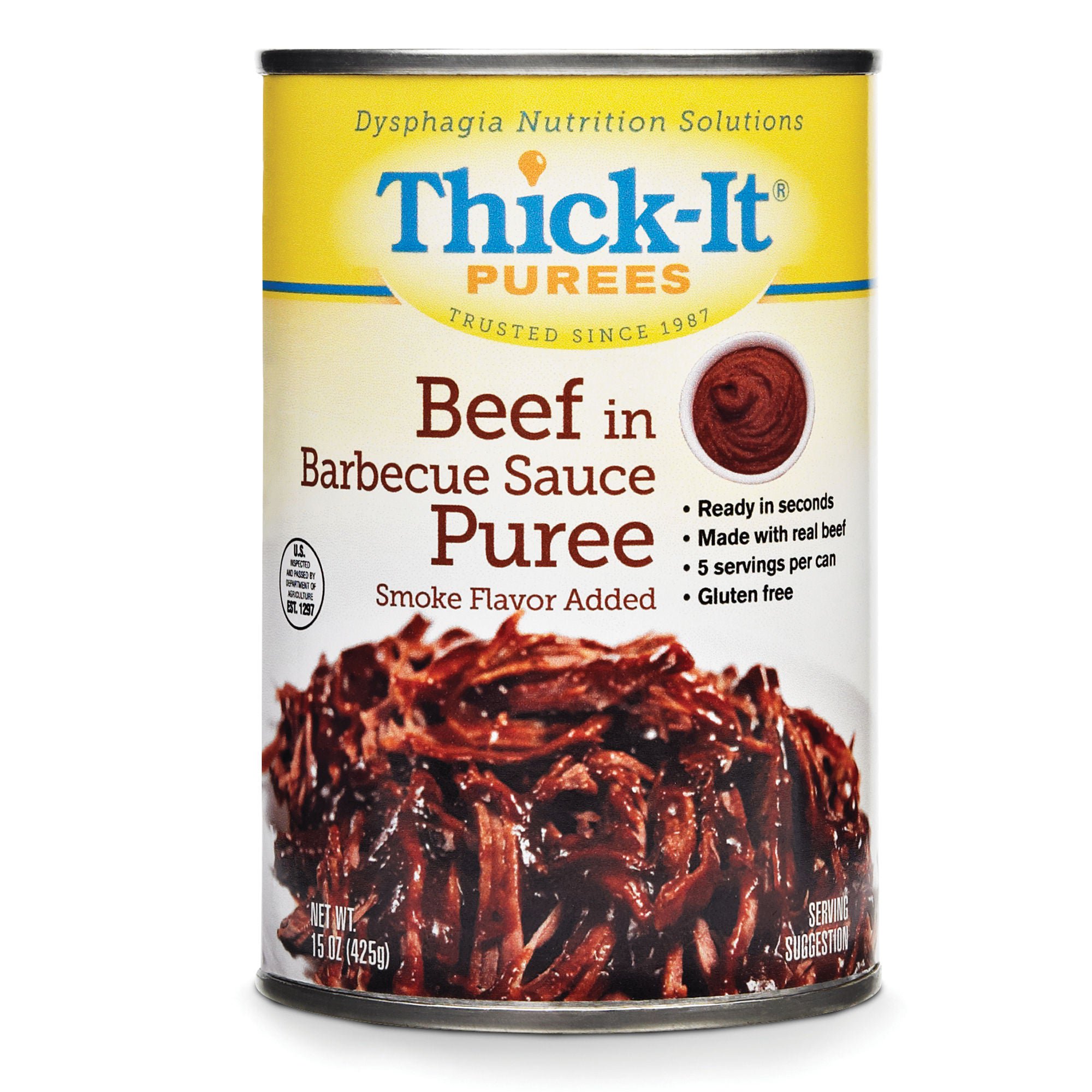 Thick-It® Beef in BBQ Sauce Purée, 15-ounce Can