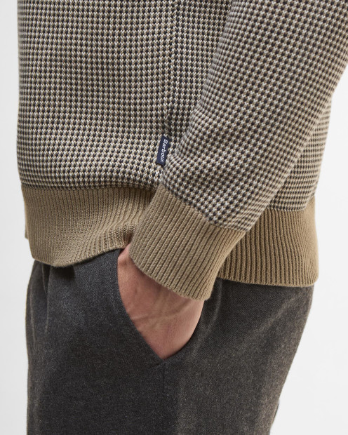 Wells Crew Neck Jumper Washed Stone