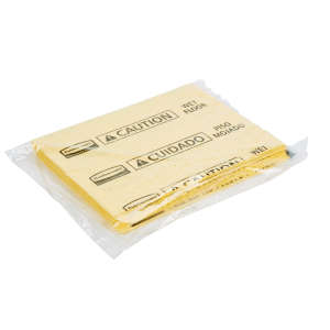 Rubbermaid Commercial, Over the Spill, Over-The-Spill Medium Absorbent Pads, 18" x 16.5", Yellow