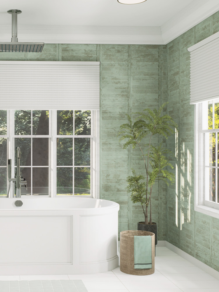 Habanera Decor Verde 11-7/8 in. x 35-1/2 in. Ceramic Wall Tile