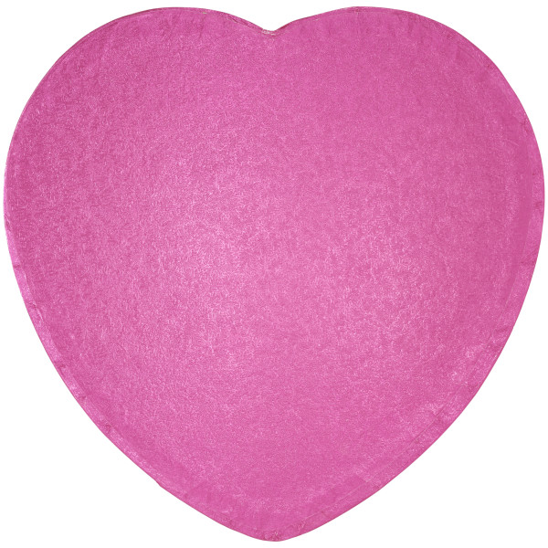 12" Heart Pink Foil Cake Board